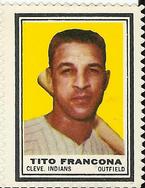 1962 Topps - Stamps #NNO Tito Francona Front