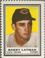 1962 Topps - Stamps #NNO Barry Latman Front