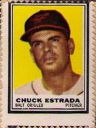 1962 Topps - Stamps #NNO Chuck Estrada Front
