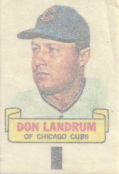 1966 Topps - Rub-Offs #NNO Don Landrum Back