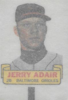 1966 Topps - Rub-Offs #NNO Jerry Adair Back