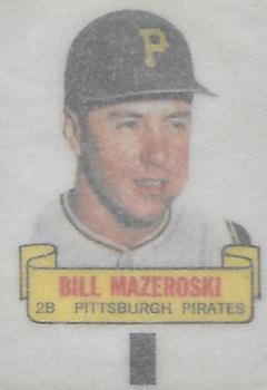 1966 Topps - Rub-Offs #NNO Bill Mazeroski Back