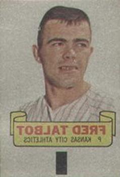 1966 Topps - Rub-Offs #NNO Fred Talbot Front