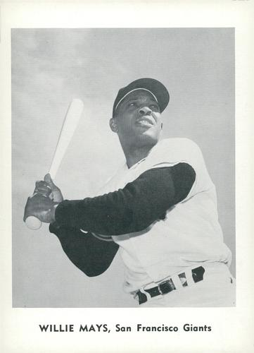 1961 Jay Publishing San Francisco Giants #NNO Willie Mays Front
