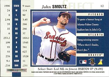 1997 Select #12 John Smoltz Back