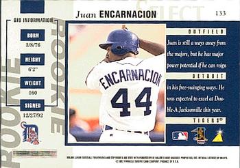 1997 Select #133 Juan Encarnacion Back