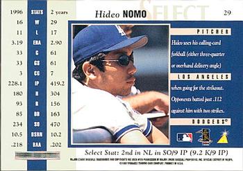 1997 Select #29 Hideo Nomo Back