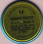 1971 Topps - Coins #14 Danny Cater Back