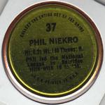 1971 Topps - Coins #37 Phil Niekro Back
