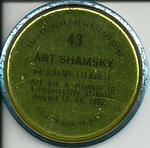 1971 Topps - Coins #43 Art Shamsky Back