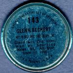 1971 Topps - Coins #143 Glenn Beckert Back