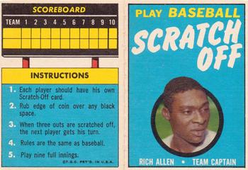 1971 Topps - Scratch-Offs #NNO Dick Allen Front