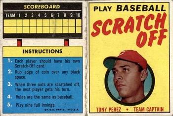 1971 Topps - Scratch-Offs #NNO Tony Perez  Front