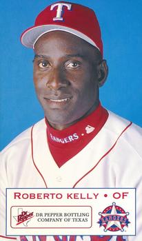 1998 Dr. Pepper Texas Rangers #NNO Roberto Kelly Front