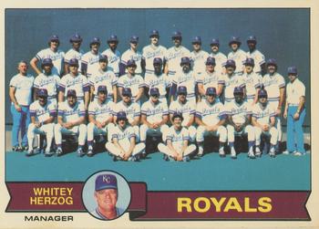 1979 Topps - Team Checklists #451 Kansas City Royals / Whitey Herzog Front