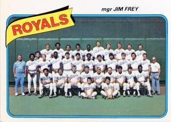 1980 Topps - Team Checklists #66 Kansas City Royals / Jim Frey Front