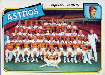 1980 Topps - Team Checklists #82 Houston Astros / Bill Virdon Front