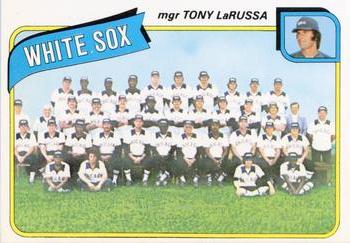 1980 Topps - Team Checklists #112 Chicago White Sox / Tony LaRussa Front
