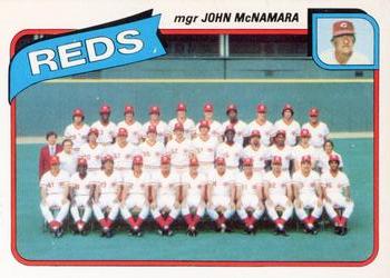 1980 Topps - Team Checklists #606 Cincinnati Reds / John McNamara Front