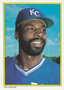 1983 Topps - 1983 All-Star Set Collector's Edition (Glossy Send-Ins) #23 Willie Wilson Front