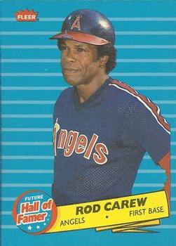 1986 Fleer - Future Hall of Famers #4 Rod Carew Front
