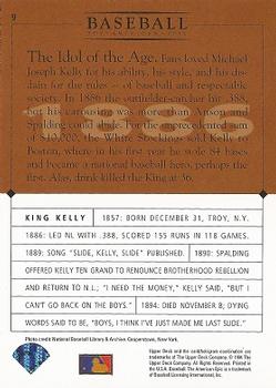 1994 Upper Deck Baseball: The American Epic #9 King Kelly Back