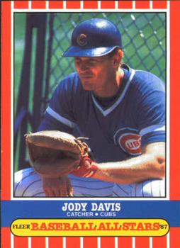 1987 Fleer Baseball All-Stars #13 Jody Davis Front