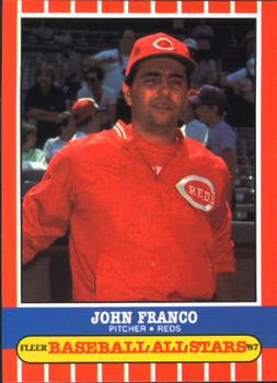 1987 Fleer Baseball All-Stars #17 John Franco Front