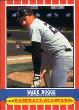 1987 Fleer Baseball All-Stars #3 Wade Boggs Front