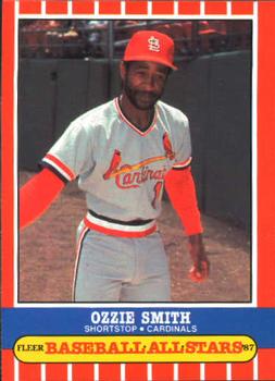 1987 Fleer Baseball All-Stars #41 Ozzie Smith Front