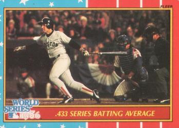 1987 Fleer - World Series #6 .433 Series Batting Average Front