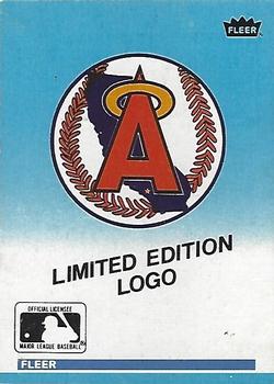 1987 Fleer - Box Bottom Panels Singles #C-13 California Angels Logo Front