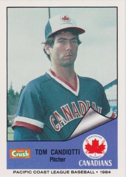 1984 Cramer Vancouver Canadians #32 Tom Candiotti Front