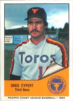1984 Cramer Tucson Toros #54 Greg Cypret Front