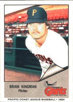 1984 Cramer Phoenix Giants #15 Brian Kingman Front