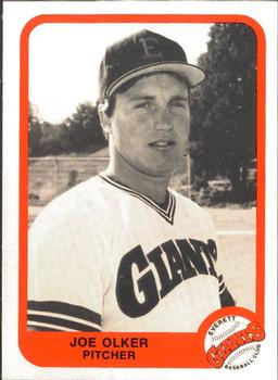 1984 Cramer Everett Giants #4 Joe Olker Front
