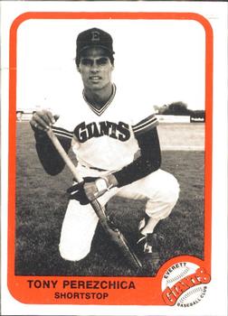 1984 Cramer Everett Giants #30B Tony Perezchica Front