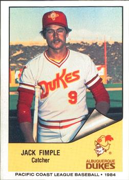 1984 Cramer Albuquerque Dukes #146 Jack Fimple Front