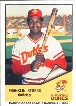 1984 Cramer Albuquerque Dukes #151 Franklin Stubbs Front