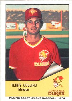 1984 Cramer Albuquerque Dukes #167 Terry Collins Front