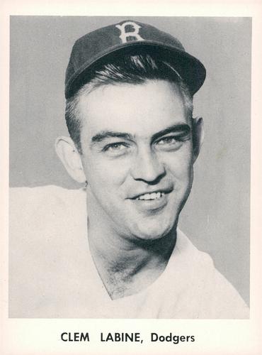 1956 Jay Publishing Brooklyn Dodgers #NNO Clem Labine Front