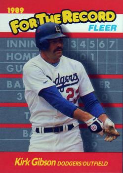 1989 Fleer - For the Record #4 Kirk Gibson Front