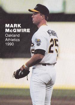1990 Blue Sox Action Superstars (unlicensed) #2 Mark McGwire Front