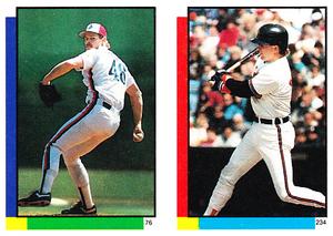 1990 Topps Stickers #76 / 234 Kevin Gross / Joe Orsulak Front