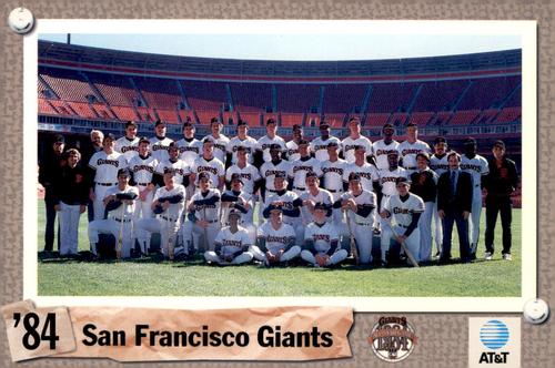1992 AT&T San Francisco Giants Postcards #NNO 1984 Team Photo Front