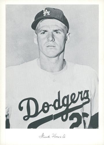 1960 Danny Goodman Los Angeles Dodgers Set A #NNO Frank Howard Front