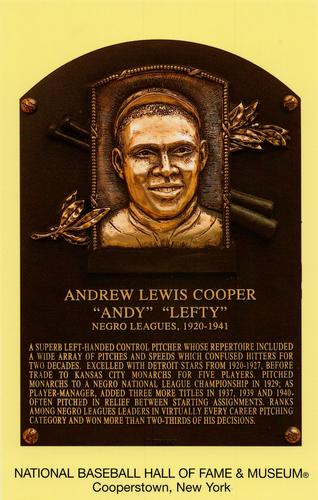 1965-22 Cooperstown Plaque Postcards #NNO Andy Cooper Front