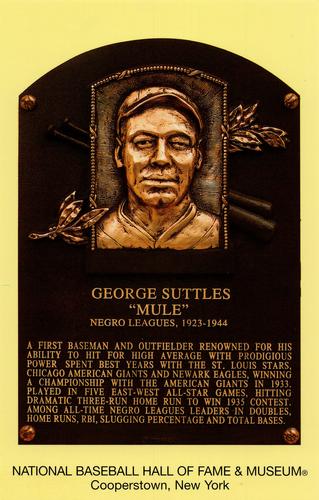 1965-22 Cooperstown Plaque Postcards #NNO Mule Suttles Front