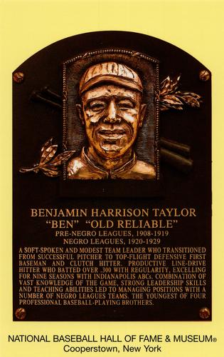 1965-22 Cooperstown Plaque Postcards #NNO Ben Taylor Front