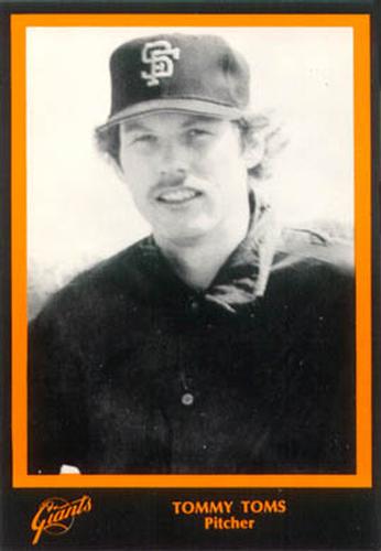 1977 San Francisco Giants Photocards #NNO Tommy Toms Front